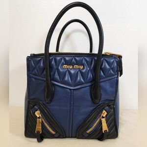 Miu Miu Biker Convertible 2 Way. Original shoulder strap missing.